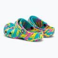 Klapki dziecięce Crocs Classic Marbled Clog Kids digital aqua/multi 4