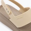 Sandały damskie Crocs Brooklyn Met Low Wedge metal champagne 8