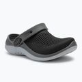 Klapki dziecięce Crocs LiteRide 360 Clog Kids black/slate grey