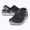 Klapki dziecięce Crocs LiteRide 360 Clog Kids black/slate grey 9