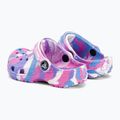 Klapki dziecięce Crocs Classic Marbled Clog Toddler white/pink 4