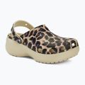 Klapki damskie Crocs Classic Platform Animal Remix bone/leopard 2