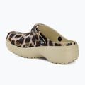 Klapki damskie Crocs Classic Platform Animal Remix bone/leopard 4