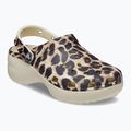 Klapki damskie Crocs Classic Platform Animal Remix bone/leopard 9