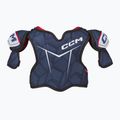 Naramienniki hokejowe dziecięce CCM Next YTH navy/white 2