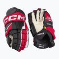 Rękawice hokejowe CCM Tacks XF Pro SR black/red/white 2