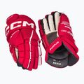 Rękawice hokejowe CCM Tacks XF80 SR red/white 2