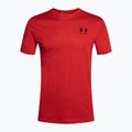Koszulka męska Under Armour Sportstyle Left Chest red/black 4