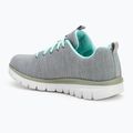 Buty damskie SKECHERS Graceful Twisted Fortune gray/mint 3