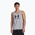 Koszulka treningowa męska Under Armour Sportstyle Logo Tank steel light heather/black