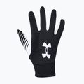 Rękawiczki piłkarskie męskie Under Armour Field Player'S 2.0 black/white/white 5