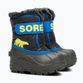 Śniegowce dziecięce Sorel Snow Commander black/super blue 9