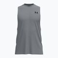 Koszulka treningowa męska Under Armour Left Chest Cut Off Tank steel light heather/black