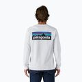 Longsleeve męski Patagonia P-6 Logo Responsibili white 2