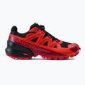 Buty do biegania męskie Salomon Spikecross 5 GTX black/racing red/red 2