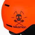 Kask narciarski dziecięcy Salomon Grom Visor Jr flame/tonic orange 7