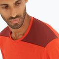 Koszulka trekkingowa męska Salomon Outline fiery red/cabe 5