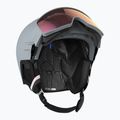Kask narciarski Salomon Driver Prime Sigma Plus wrought iron/silver pink/sky blue 10