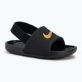 Klapki dziecięce Nike Kawa black/metallic gold