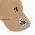Czapka z daszkiem 47 Brand MLB New York Yankees Base Runner CLEAN UP khaki 3