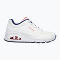 Buty SKECHERS Uno Stand On Air white durabuck/navy/red trim/mesh 2