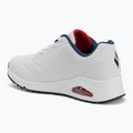 Buty SKECHERS Uno Stand On Air white durabuck/navy/red trim/mesh 3