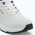 Buty SKECHERS Uno Stand On Air white durabuck/navy/red trim/mesh 7