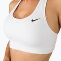 Biustonosz treningowy Nike Dri-Fit Swoosh white/black 4