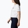 Koszulka trekkingowa damska Columbia North Cascades Cropped white 3