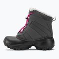 Śniegowce dziecięce Columbia Rope Tow III WP Girl dark grey/haute pink 10