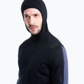 Bluza trekkinogwa męska icebreaker Merino 200 Realfleece™ Descender black/graphite/cb 4