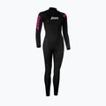 Pianka triathlonowa damska Zoggs Ow Multix Vl 2,5 mm black/pink