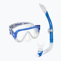 Zestaw do snorkelingu Mares Keewee Splash blue/white/clear
