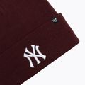 Czapka zimowa 47 Brand MLB New York Yankees Haymaker dark maroon 3