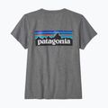 Koszulka damska Patagonia P-6 Logo Responsibili-Tee gravel heather 5