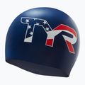 Czepek pływacki TYR USA Silicone navy