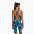Strój pływacki jednoczęściowy damski TYR Thresher Open Back Hyperblitz blue/green 2