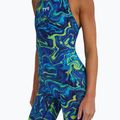 Strój pływacki jednoczęściowy damski TYR Thresher Open Back Hyperblitz blue/green 7