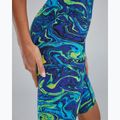 Strój pływacki jednoczęściowy damski TYR Thresher Open Back Hyperblitz blue/green 8