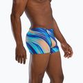 Bokserki pływackie męskie TYR Durafast Elite Riptidal Square Leg teal/orange 4