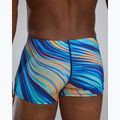Bokserki pływackie męskie TYR Durafast Elite Riptidal Square Leg teal/orange 6