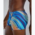 Bokserki pływackie męskie TYR Durafast Elite Riptidal Square Leg teal/orange 7