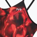 Strój pływacki jednoczęściowy damski TYR Durafast Elite Waveform Cutoutfit red 3