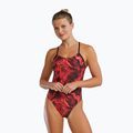 Strój pływacki jednoczęściowy damski TYR Durafast Elite Waveform Cutoutfit red 4