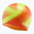 Czepek pływacki dziecięcy TYR Tiedye Silicone Multicolor Jr lime/multi