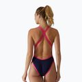 Strój pływacki jednoczęściowy damski TYR Durafast Elite Wide Strap Openbackfit navy/pink 2