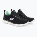 Buty damskie SKECHERS Summits Leopard Spot black/aqua 4