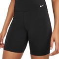 Spodenki damskie Nike One Dri-Fit Mid Rise black/white 4