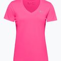 Koszulka treningowa damska Under Armour Tech SSV - Solid cerise/metallic silver