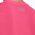 Koszulka treningowa damska Under Armour Tech SSV - Solid cerise/metallic silver 5